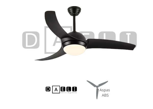 Ventilador 42" negro  Control Remoto  6 Velocidades